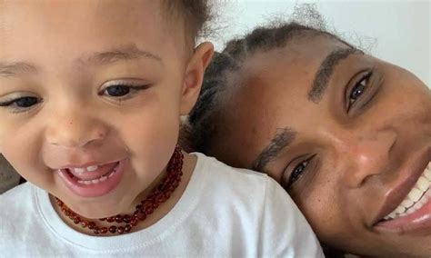 Open tennis tournament during her match against sloane stephens. Serena Williams' daughter Olympia reacts to mom's baking failure