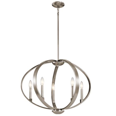 Elata 5 Light Chandelier/Pendant CLP | Candle style chandelier, Globe chandelier, 5 light chandelier