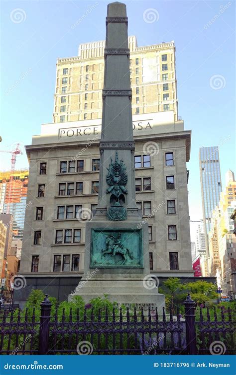 Monument To Major General William J Worth Located In Midtown New
