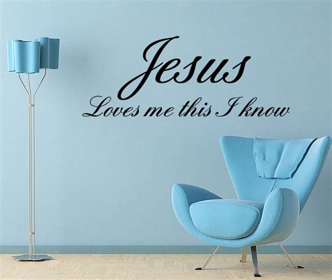 What is the meaning of sweet baby jesus? Jesus Loves Me Baby Room Nursery Vinyl Wall quote Decal ...