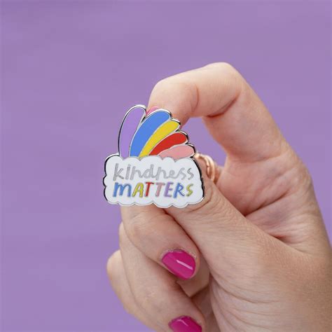 Kindness Matters Enamel Pin Kindness Matters Case Stickers Enamel Pins