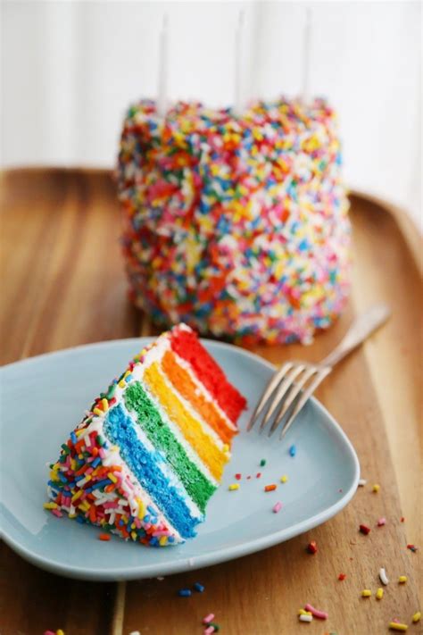 Easy Rainbow Cake Recipe In 2021 Rainbow Cake Recipe Rainbow Smash