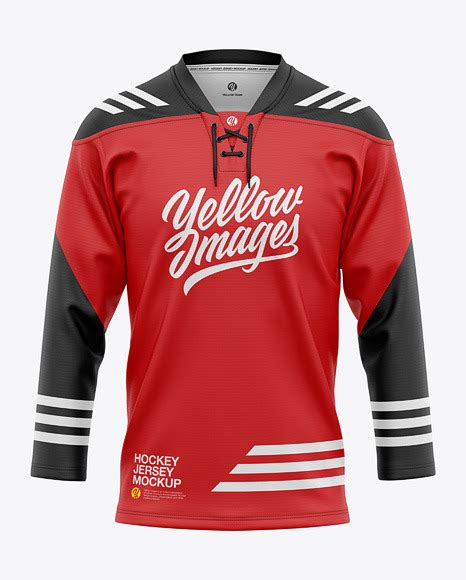 Lace Neck Hockey Jersey Mockup Free Download Images High Quality Png 