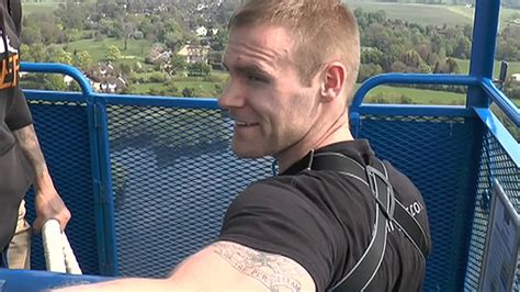 Triple Amputee Charity Bungee Jumping Youtube