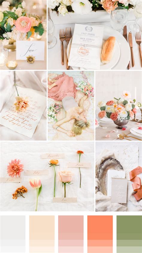 Peach Wedding Theme Wedding Theme Color Schemes Coral Wedding Colors