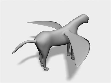 Mythical Hippogriff 3d Model 3ds Max Files Free Download Modeling