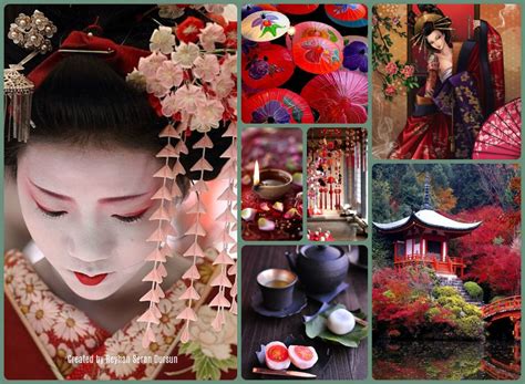 japanese beauty by reyhan seran dursun color collage beautiful collage dream collage