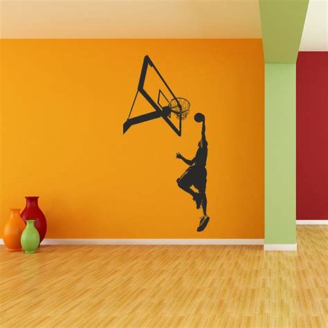 Basketball Wall Decal Basketball Decal Sports By Stickersforall
