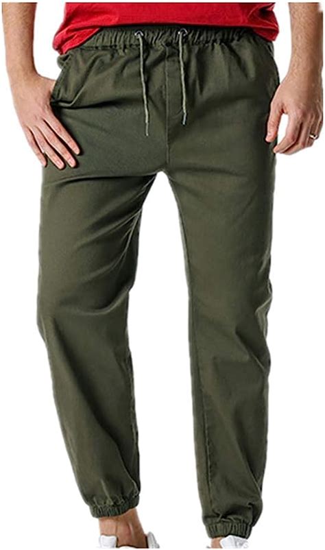 Np Mens Jogging Pants Stretch Track Pants Pure Stretch Twill Fabric