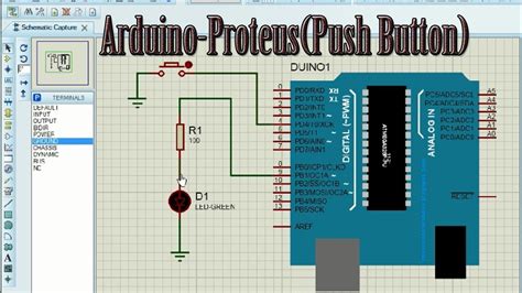Simulasi Push Button Menggunakan Arduino Dan Proteus Youtube