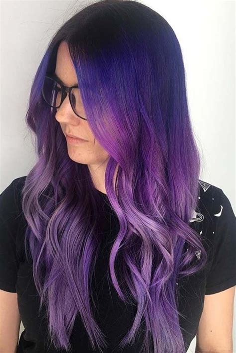 Dark Purple Hair Color 21 Bold And Trendy Dark Purple Hair Color