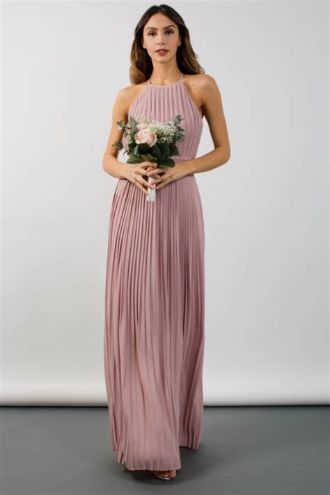 Tfnc Serene Mauve Maxi Dress Mink Bridesmaid Dress Grecian