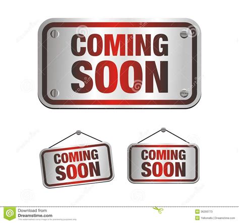 Coming Soon Signs Stock Illustration Illustration Of Icon