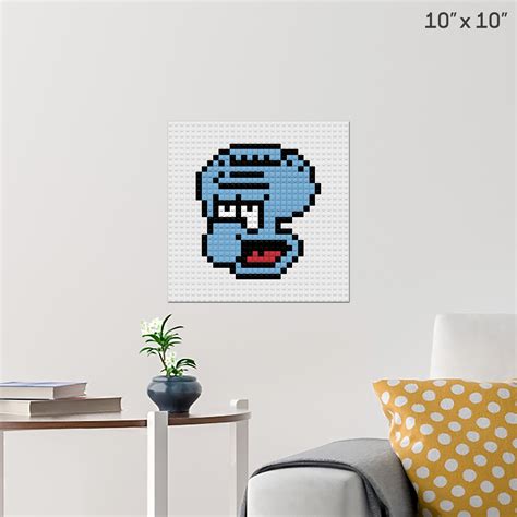 Squidward Pixel Art Spongebob Pixel Art Pixel Art Design Lego Art My