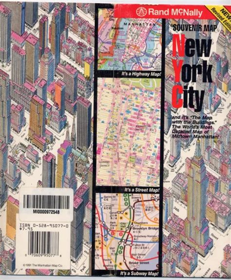 New York Andersons Map Of Midtown Manhattan Axonometric 3d Classic