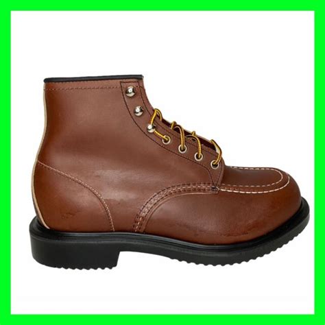 Red Wing Shoes 8249 Mens Safety Toe Work Boot Size 11 Brown For