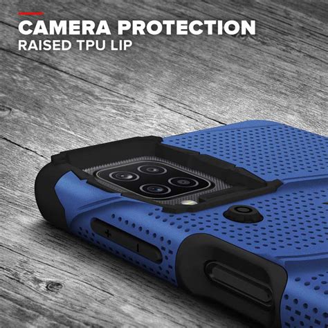 Zizo Bolt Case For Samsung Galaxy A12 Blue And Black Wholesale Gadget