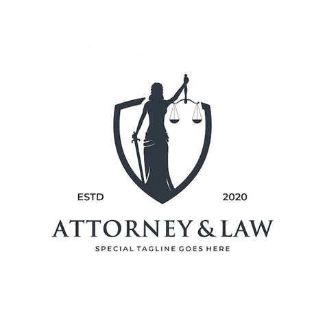 Premium Vector Woman Lady Law Logo Concept With Shield Element