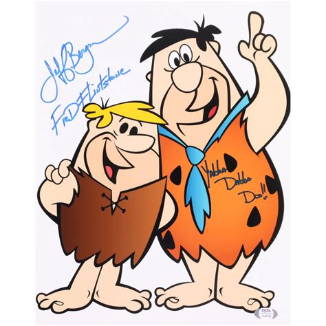 Jeff Bergman Signed The Flintstones 11x14 Photo Inscribed Fred Flintstone And Yabba Dabba Doo