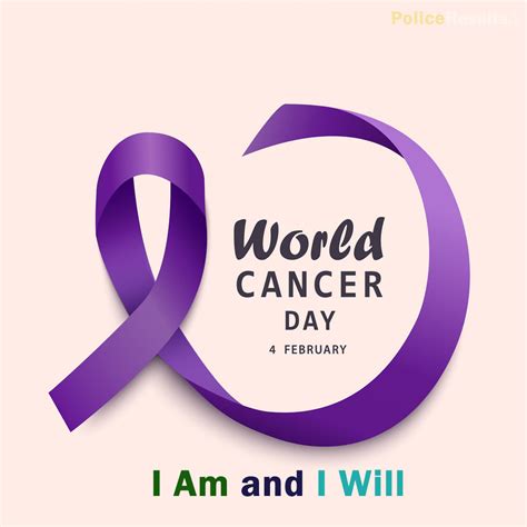 4 February World Cancer Day 2021 Logo Theme Poster