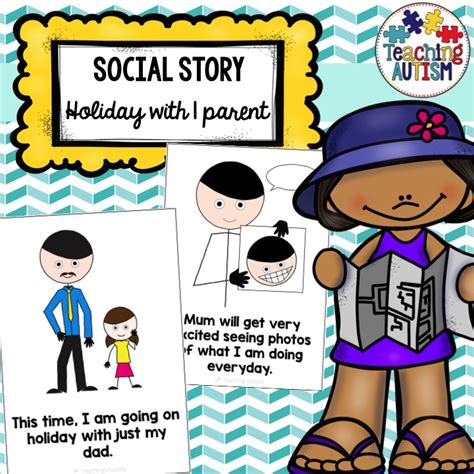 Going On Holiday With 1 Parent Social Story Teaching Autism