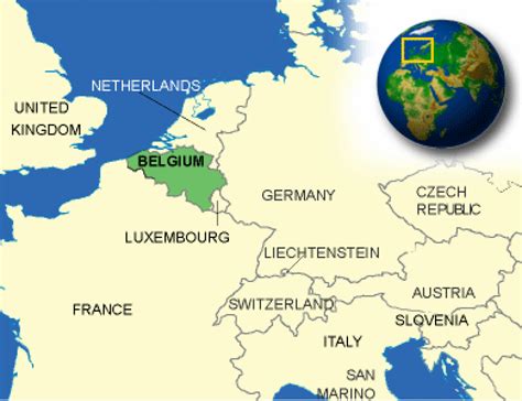 Where Is Belgium On A World Map Map