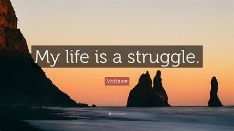 Voltaire Quote My Life Is A Struggle 12 Wallpapers Quotefancy