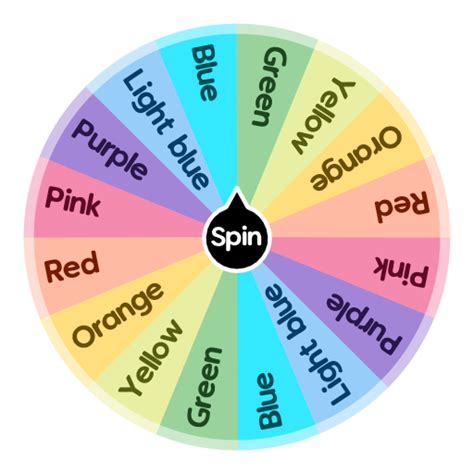 Colour Spin The Wheel Random Picker