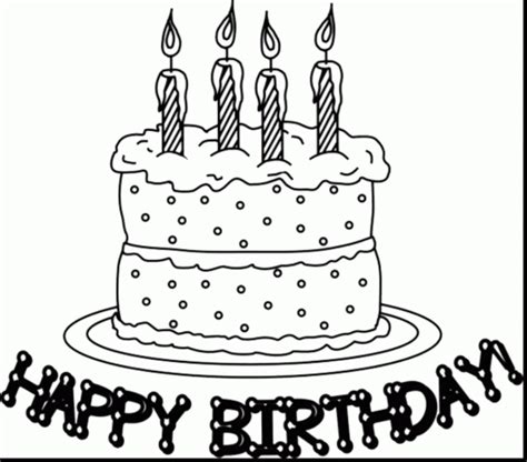 Free printable birthday cake coloring pages. 11 Best Birthday Cake Coloring Pages and Write Down What ...