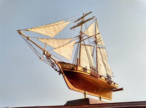 Love Model Thick Material Retro Scale 196 Classics Antique Wooden Sail