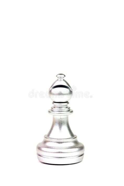 Silver Bishop Chess Figure Isolated Stock Photos Free And Royalty Free