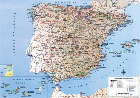 Mapa Geografico De Espana