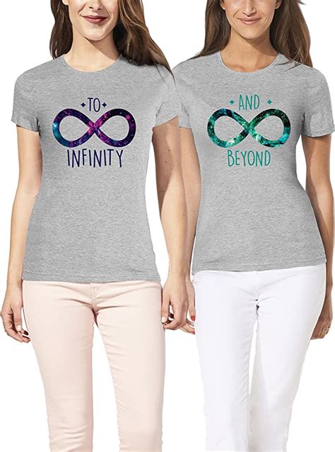 Vivamake Infinity And Beyond Best Friends T Shirt Für 2 Mädchen