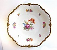 Large Serving Dish with Pink Roses, Made in German Democratic Republic ...