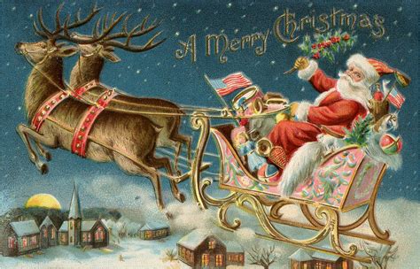12 Santa Sleigh Images And More The Graphics Fairy