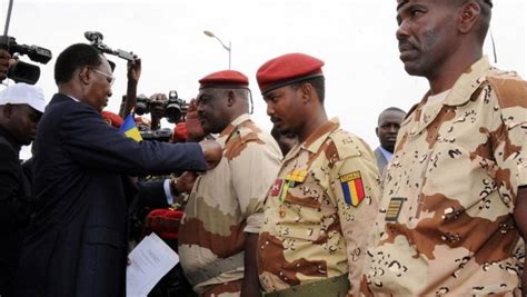 Chad's president idriss deby, who ruled his country for deby's son, mahamat kaka, was named interim president by a transitional council of military officers, spokesman azem bermendao agouna. Les premiers soldats tchadiens de retour du Mali défilent ...