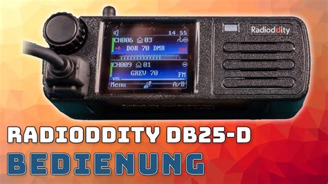 Radioddity Db25 D 📻 Bedienung And Einstellungen Dmr Funkgerät 03 Youtube