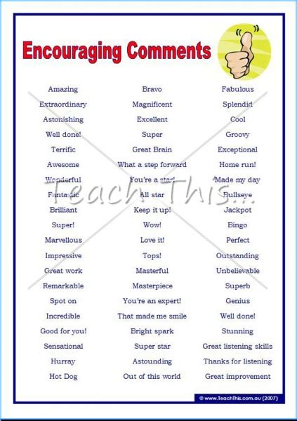 Maybe you would like to learn more about one of these? encouraging comments | Report card comments, Teacher resources, Words of encouragement