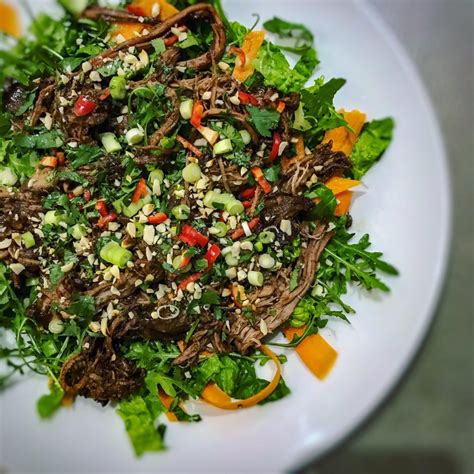 Crispy Asian Beef Salad 10sp Skinny Kitchen Secrets