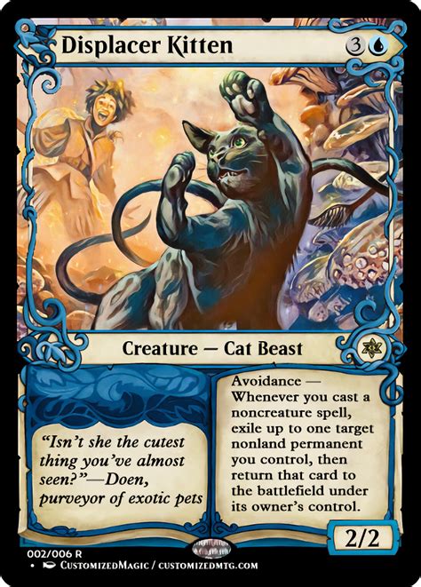 Displacer Kitten Customizedmtg Magic The Gathering Proxy Cards