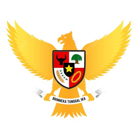 Indonesian State Symbol With Garuda Bird And Pancasila Vector