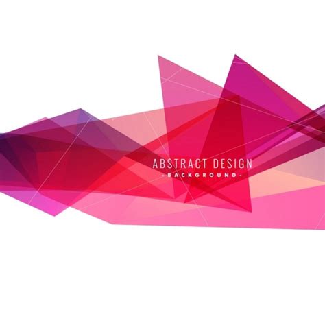 Abstract Pink Triangles Background Vector Free Download