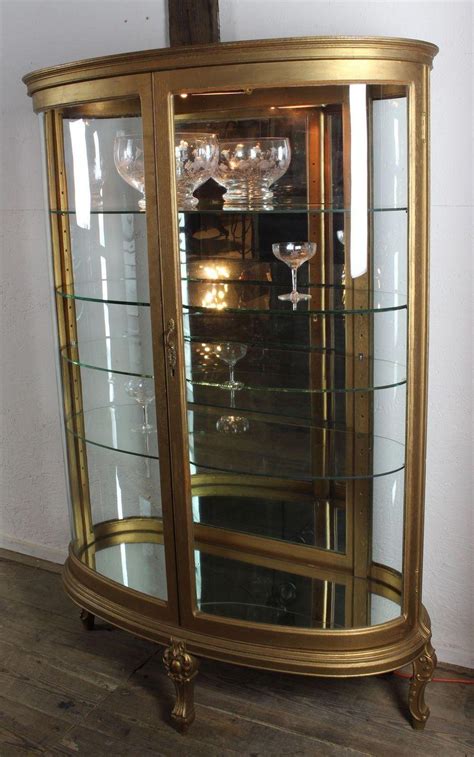 Discover curio cabinets on amazon.com at a great price. Oval Curved Glass Curio Cabinet c. 1900 from ...