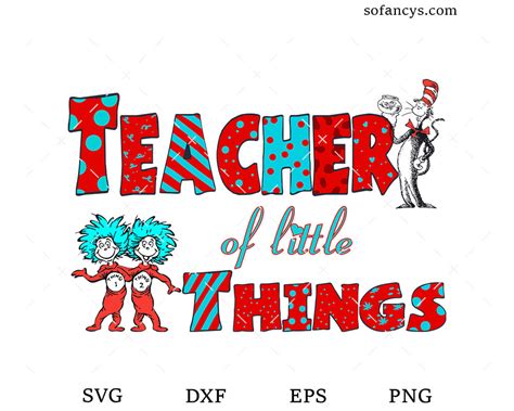 Teacher Of Little Things Svg Dxf Eps Png Cut Files