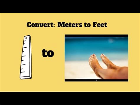 1 meter is equal to 3 feet and 3.3700787 inches. Convert meters to feet-Meters to inches - YouTube