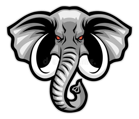 Elephant Head Mascot Stock Vector Image Of Elephant 45363324