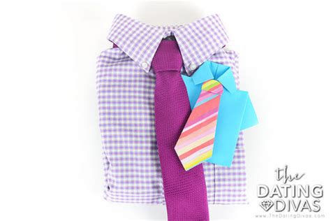 How To Origami Instructions Origami Shirt And Tie The Dating Divas