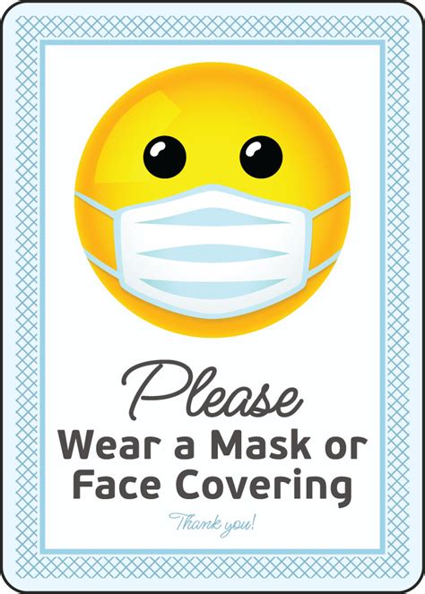 Wear A Mask Sign Printable