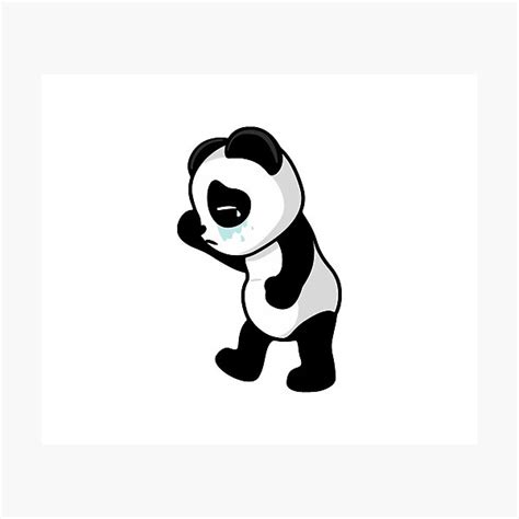 Sad Panda Photographic Print For Sale By Partysparkle Redbubble