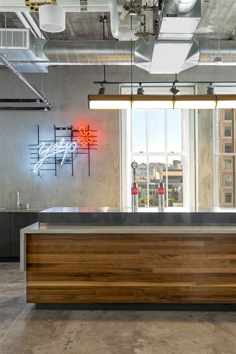 Exposed Brick Walls And Concrete Define The New Yelp Headquarters